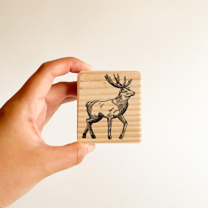 Timbre · Alce grabado antiguo