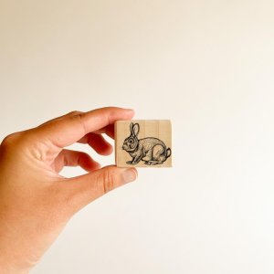 Timbre · Conejo grabado antiguo