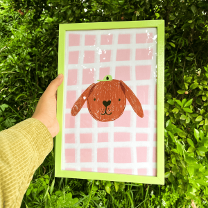 Cuadro peyi marco verde