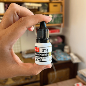 Recarga tinta kit para estampar ropa (botella tinta negra)