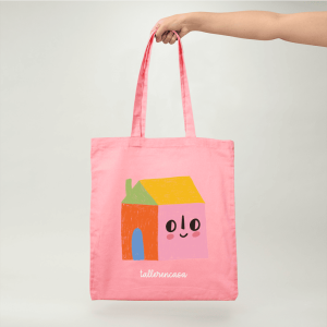 Bolsita rosada casita