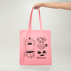 Bolsita rosada tacitas