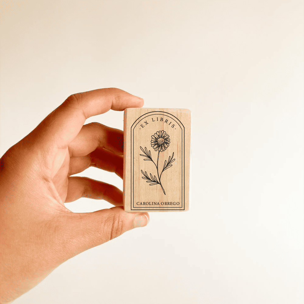 Ex libris · Flor arco