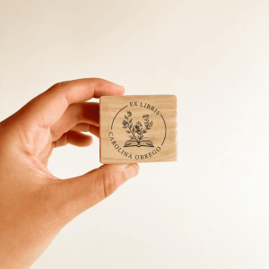 Ex libris · Libro con Flores