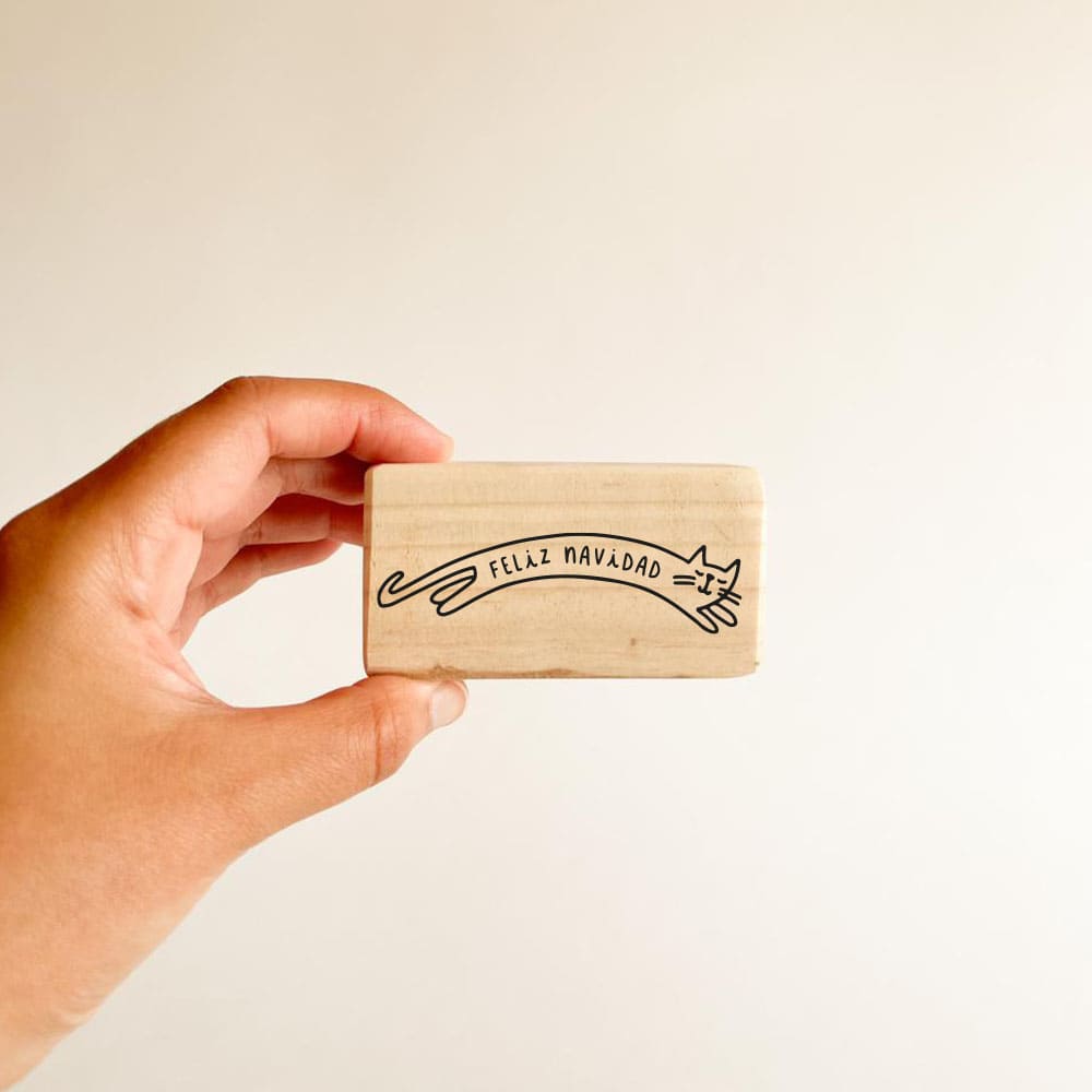 Timbre · Gato Navidad