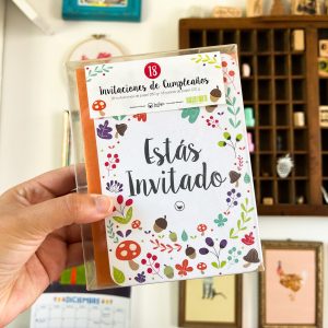 Invitaciones de cumpleaños + sobres