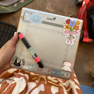 tableta grafica con stickers