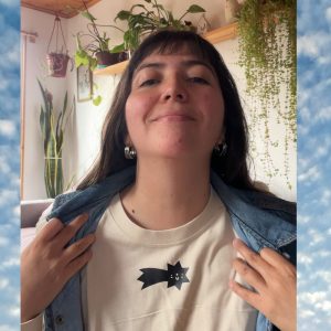 Polera Beige Manga Larga (talla XL) Diseño Magia
